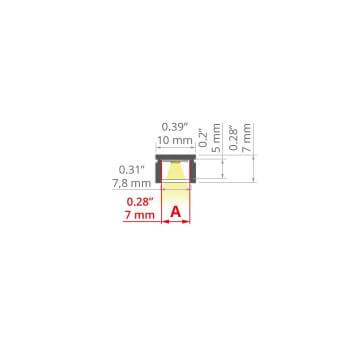 Schmales LED-Alu Profil PIKO